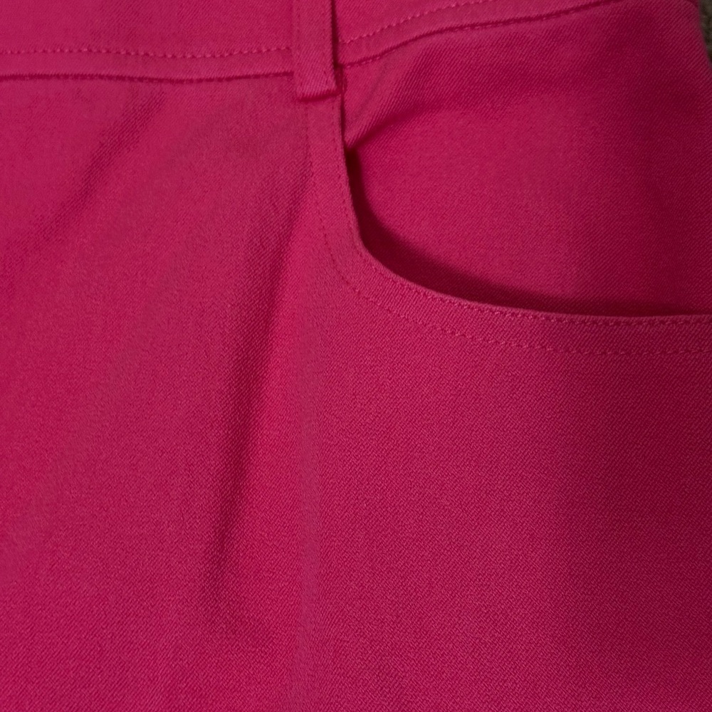 St. John Sport Pink Straight Leg Mid Rise Dressy Pants Size 4 - Picture 10 of 13